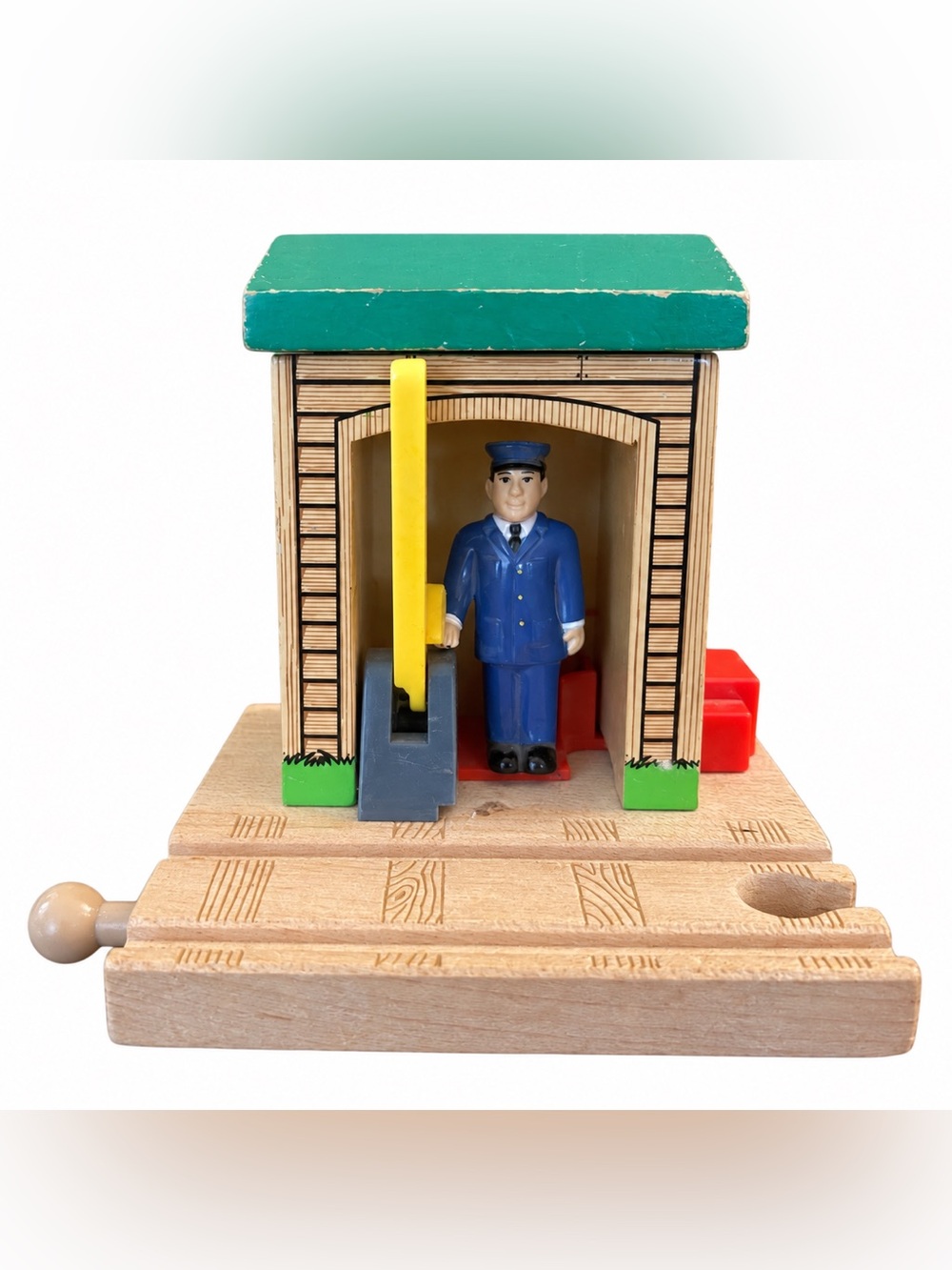Vintage 2001 Thomas & Friends Wooden Railway Conductor’s Shed Learning Curve